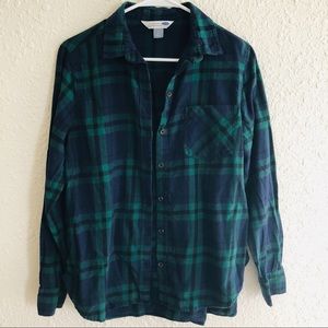Old Navy Plaid Flannel Shirt NWOT
